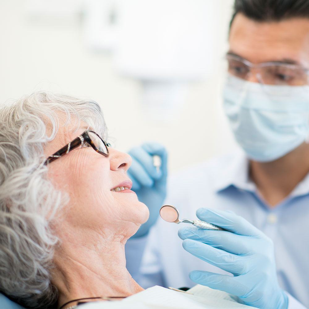 Single tooth implant patient in Downey